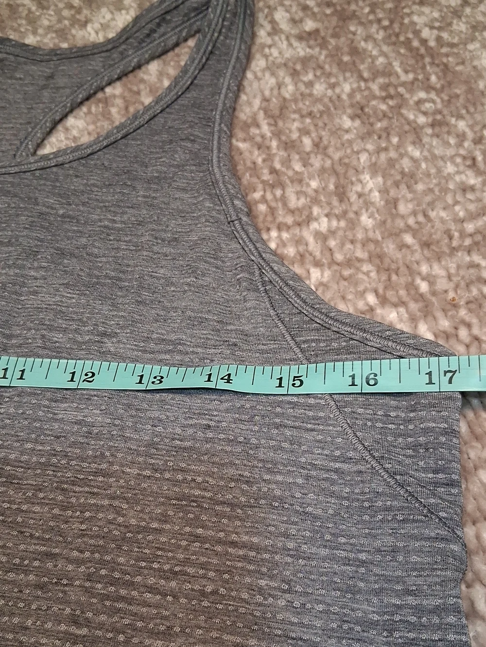 lululemon athletica Heathered Gray Racerback Tank